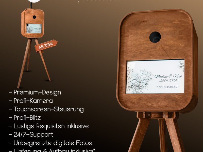 Premium Fotobox mit Drucker