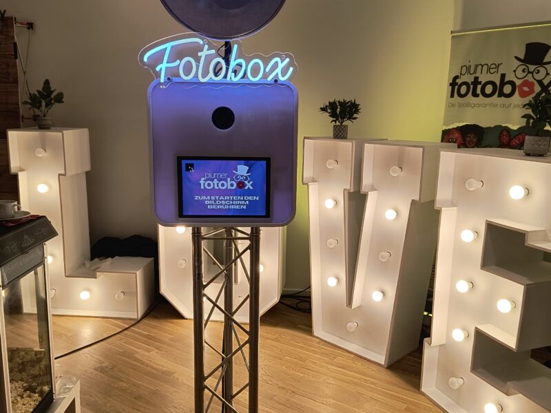 Fotobox mieten / Photobooth für Hochzeit / Geburtstag